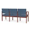 Lesro Lenox 3 Seat Tandem Seating W/ Arms, 65 in W 26 in L 31.5 in H LW3103 - alternate 2
